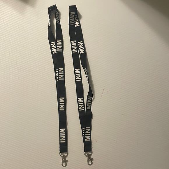 MINI USA MINI COOPER BMW MINI set of two black/white MINI logo lanyards - Picture 1 of 5